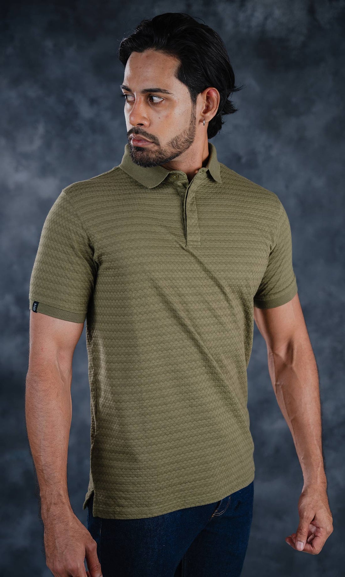 LCY | AW HONEYCOMB STRUCTURED POLO LCY