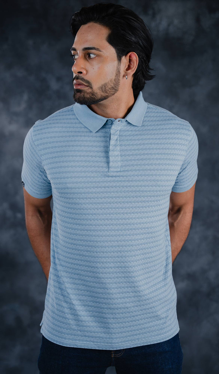 LCY | AW HONEYCOMB STRUCTURED POLO LCY