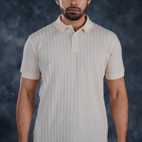 LCY | STRUCTURED JAQUARD STRIPE POLO LCY