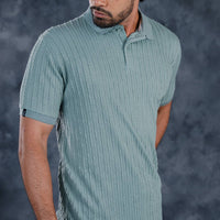 LCY | STRUCTURED JAQUARD STRIPE POLO LCY