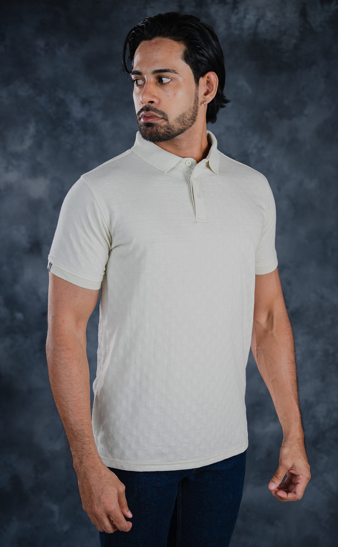 LCY | AW CHECKERED TEXTURE POLO LCY