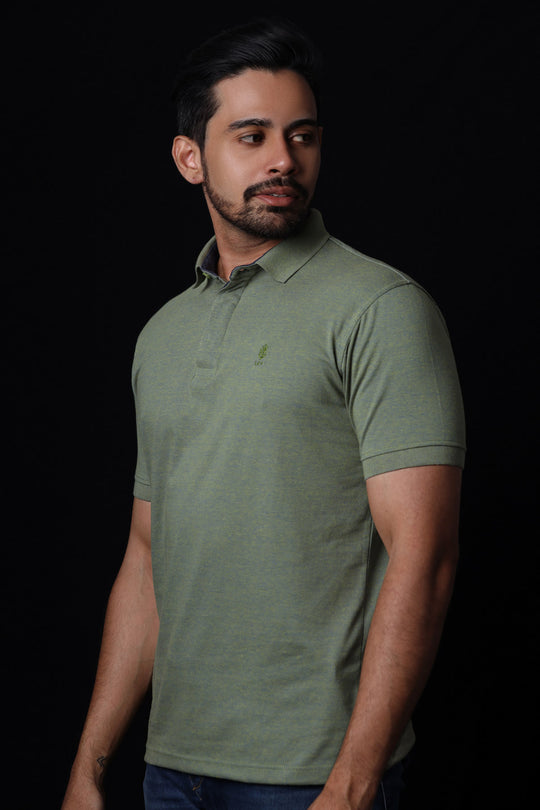 LCY | Two-toned Soft Jersey Polo LCY