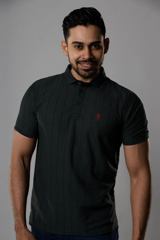 LCY | Vertical Line Classics premium pique polo LCY