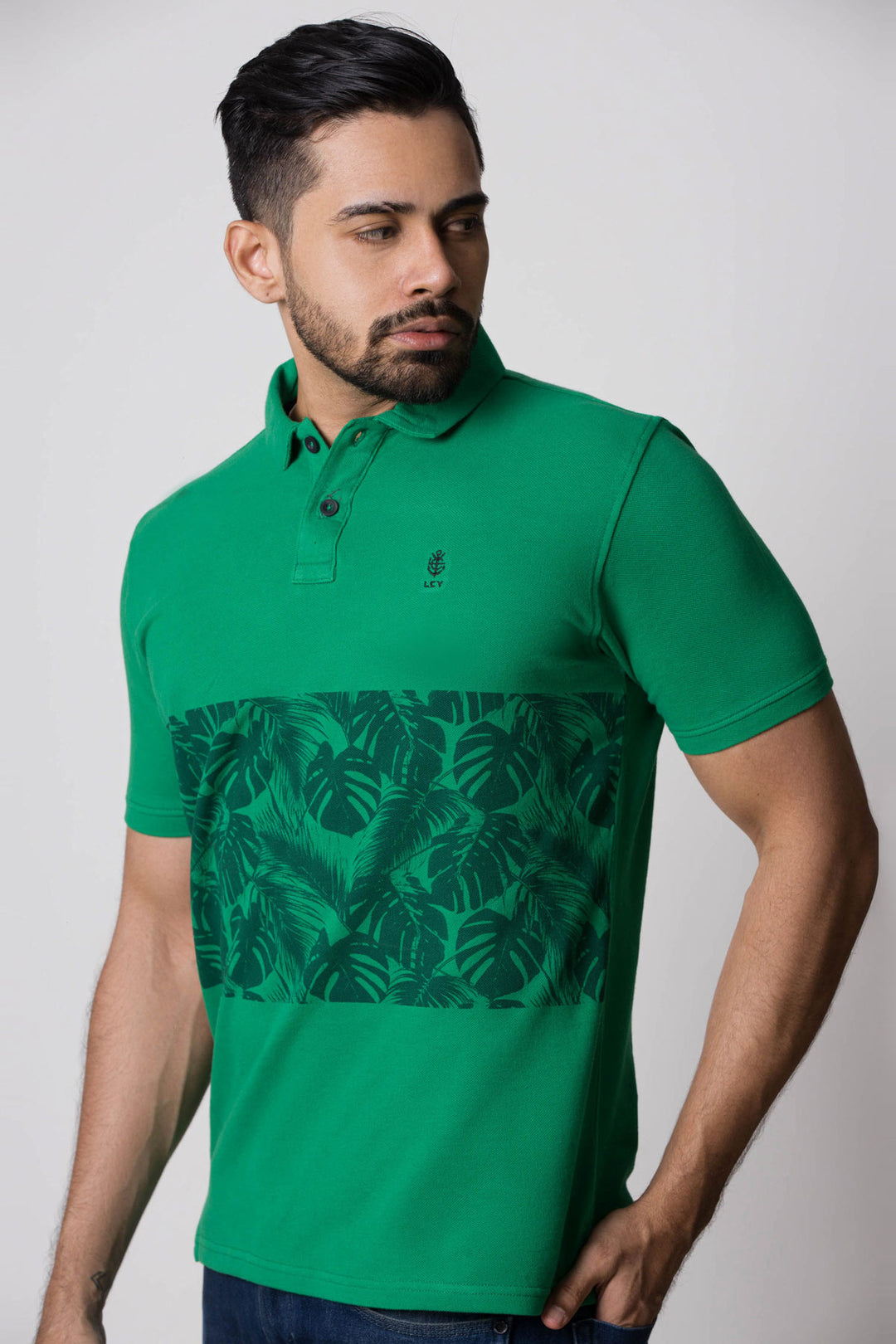 LCY | FALL22 Classic Tropical Core Print Polo LCY