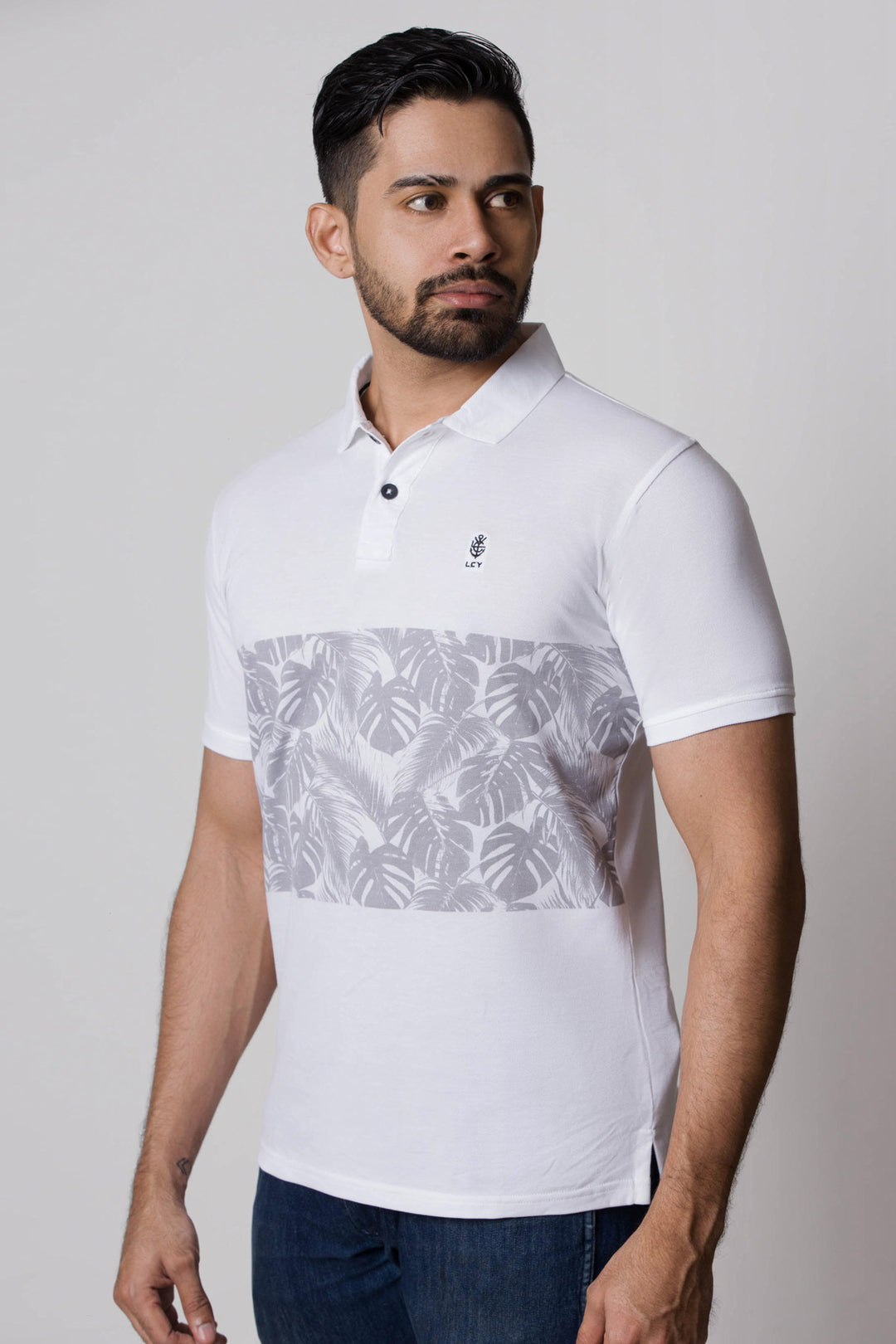 LCY | FALL22 Classic Tropical Core Print Polo LCY