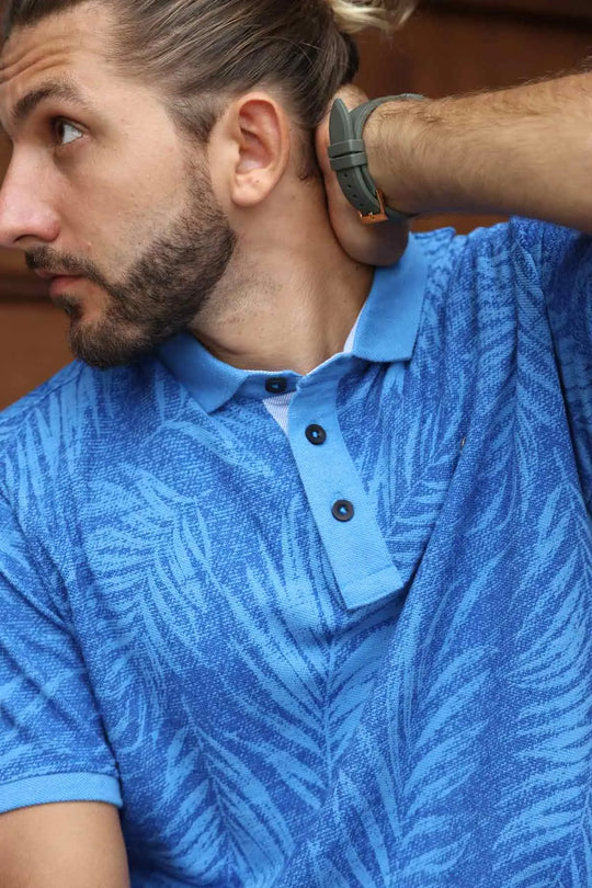 LCY | Fall22 Classic Leaf Print Summer Polo LCY