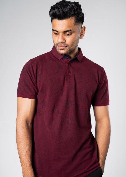 Elevated Summer Tonely Dark AOP POLO LCY