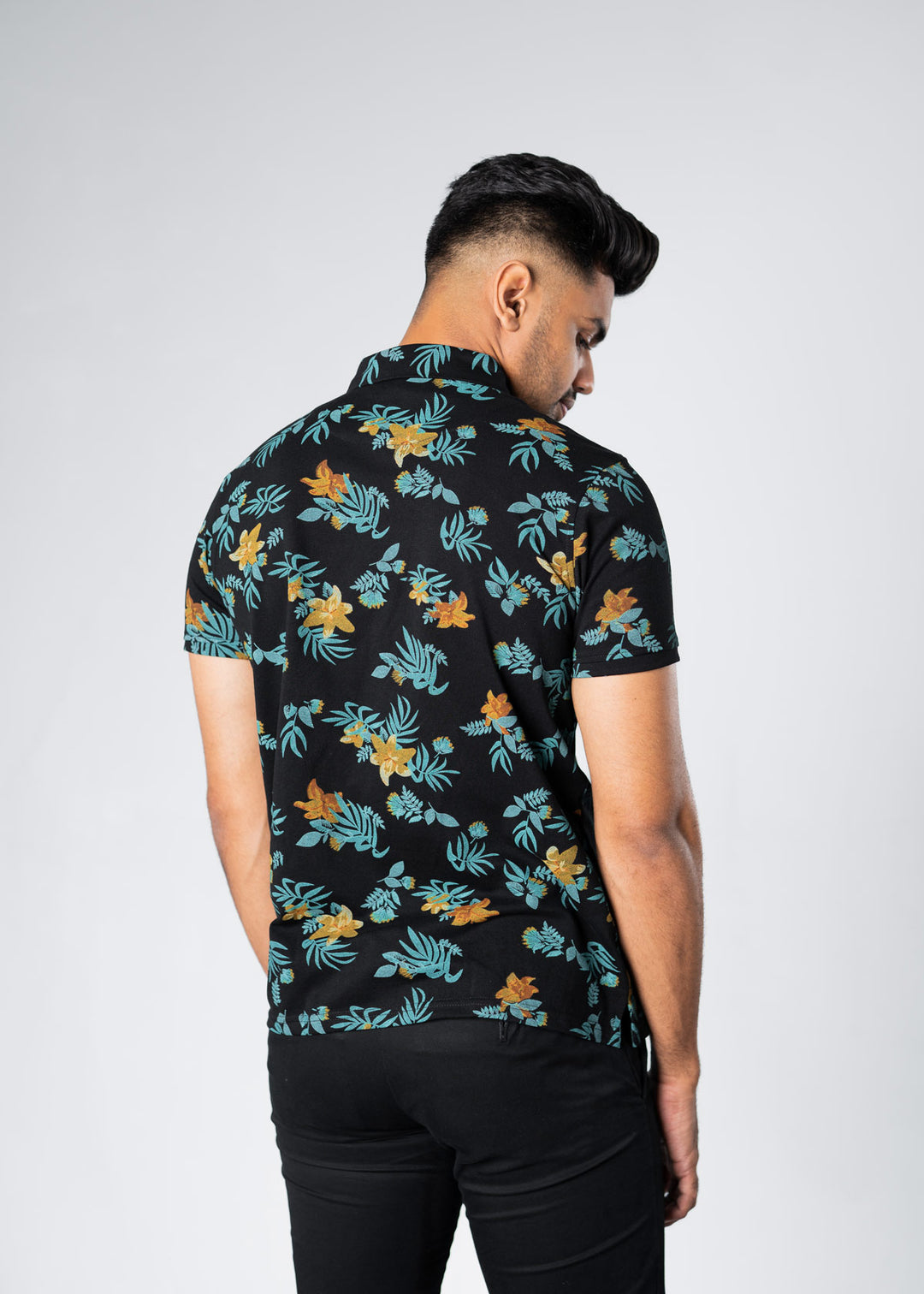 Elevated Summer Leaf-Silhouette Polo LCY