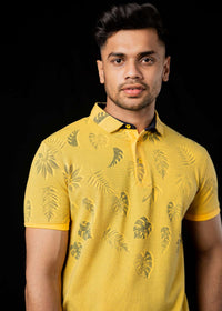 Elevated Summer Tonely Dark AOP POLO